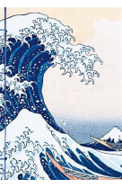 Carnet hazan hokusai, la grande vague de kanagawa 18 x 26 cm (papeterie)