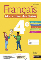 Francais  -  4e  -  mon cahier d'activites (edition 2018)