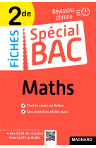 Fiches special bac : maths  -  2de bac 2022  -  tout le programme en 50 fiches, memos, schemas-bilans, exercices et qcm