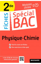 Fiches special bac : physique-chimie  -  2de bac 2022  -  tout le programme en 50 fiches, memos, schemas-bilans, exercices et qcm