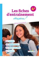 Les fiches d'entrainement effacables : 4e