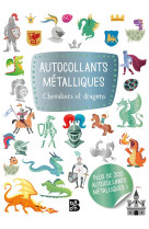 Autocollants metalliques : chevaliers et dragons