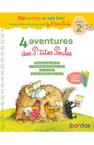 Cocorico je sais lire ! 1eres lectures avec les p'tites poules - 4 aventures des p'tites poules - ni