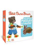 Petit ours brun : mes premiers puzzles a toucher