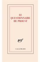 Carnet #034;le questionnaire de proust#034; (papeterie)