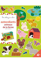 Autocollants animaux de la ferme avec 6 decors