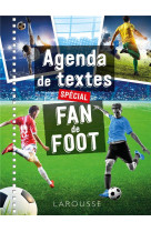 Agenda de textes  special fan de foot