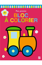 Mon premier bloc a colorier - train