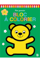 Mon premier bloc a colorier : ours