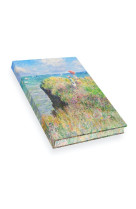 Carnet hazan pleine toile monet : promenade sur la falaise