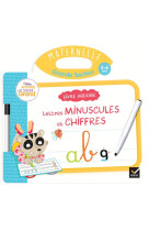 Livre ardoise - lettres minuscules et chiffres gs