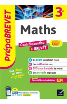 Prepabrevet - maths 3e - brevet 2025 - cours, methodes #038; sujets de brevet corriges