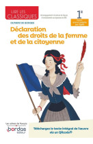 Lire les classiques : declaration des droits de la femme et de la citoyenne d'olympe de gouges  -  1re (edition 2021)