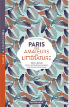 Paris des amateurs de litterature