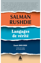 Langages de verite - essais 2003-2020