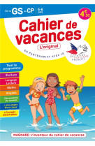 Cahier de vacances 2022, de la gs vers le cp 5-6 ans - magnard, linventeur du cahier de vacances