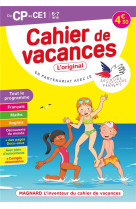 Cahier de vacances 2022, du cp vers le ce1 6-7 ans - magnard, linventeur du cahier de vacances