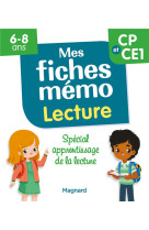 Mes fiches memo lecture cp-ce1 - pour s'entrainer efficacement a la lecture