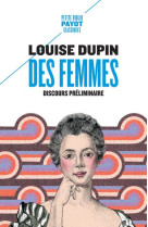 Des femmes : discours preliminaire