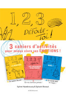 1, 2, 3, defoule-toi ! 3 cahiers d'activites autour des emotions - saison 1 : la rentree, les vacanc