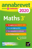 Annabrevet : mathematiques  -  3e (edition 2020)