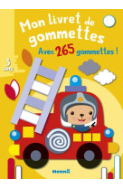 Mon livret de gommettes : camion de pompier  -  3 ans