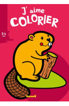 J'aime colorier : castor  -  2/4 ans