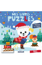 Mon p'tit hemma - mes livres puzzles - noel - 5 puzzles de 6 pieces