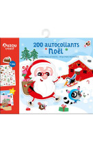 200 autocollants noel