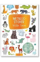 Autocollants metalliques animaux sauvages