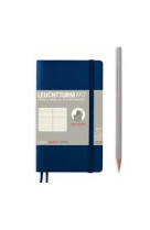 Carnet pocket a6 souple bleu marine lign?