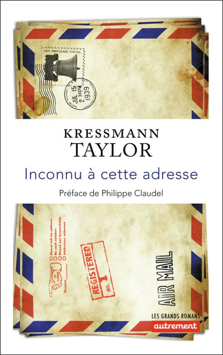 INCONNU A CETTE ADRESSE - KRESSMANN TAYLOR - AUTREMENT