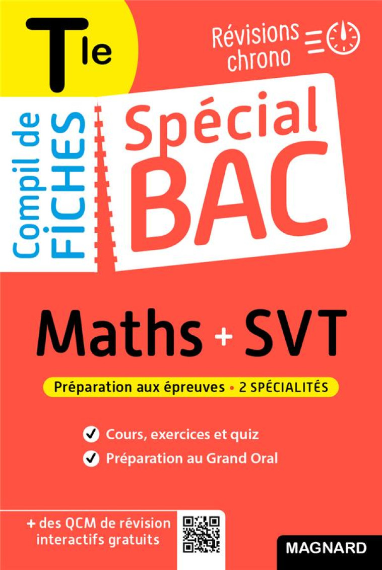 SPECIAL BAC : COMPIL DE FICHES MATHS-SVT TERMINALE BAC 2022  -  TOUT LE PROGRAMME DES 2 SPECIALITES EN 119 FICCHES VISUELLES - MADEC/PUNTA - MAGNARD