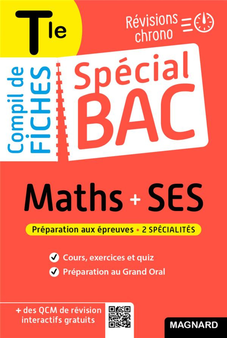 SPECIAL BAC : COMPIL DE FICHES  -  MATHS-SES  -  TERMINALE BAC 2022  -  TOUT LE PROGRAMME DES 2 SPECIALITES EN 120 FICHES VISUELLES - PUNTA/MATTERN - MAGNARD