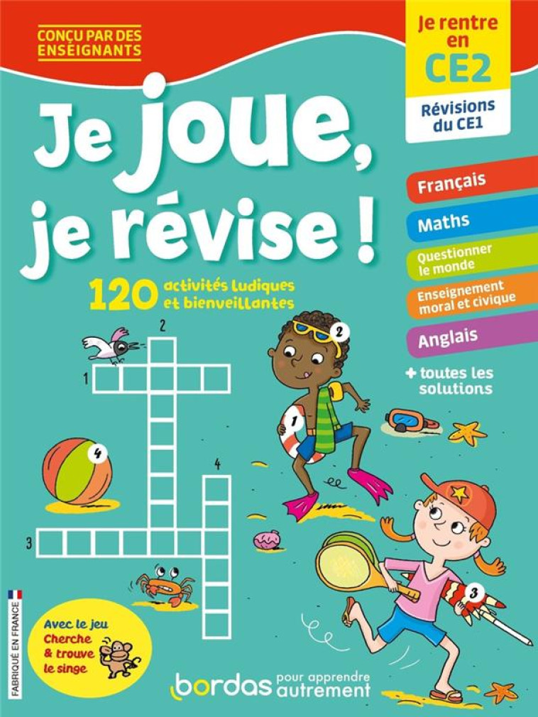 JE JOUE, JE REVISE ! : TOUTES LES MATIERES  -  DU CE1 AU CE2 (EDITION 2022) - LAUGIER/BONTE - BORDAS