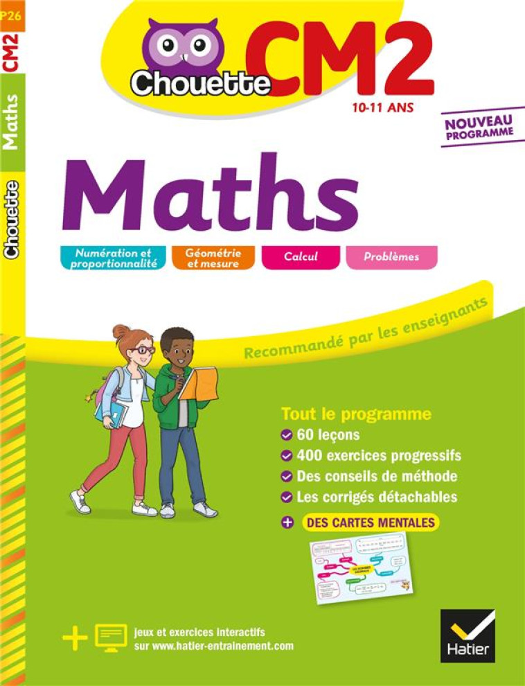 CHOUETTE ENTRAINEMENT : MATHS  -  CM2 - MARECHAL CLAUDE - HATIER SCOLAIRE