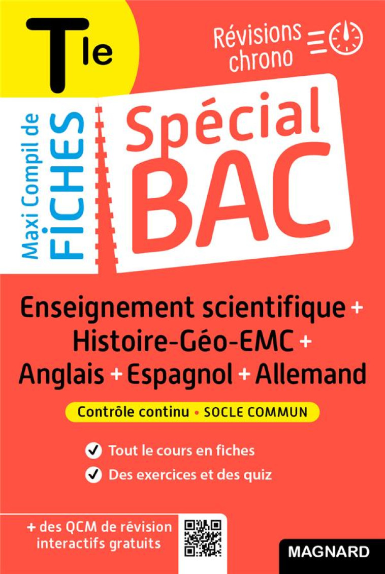 SPECIAL BAC : MAXI COMPIL DE FICHES CONTROLE CONTINU  -  TERMINALE BAC 2022  -  TOUT LE PROGRAMME EN 191 FICHES, COURS ULTRA-VISUEL, MEMOS, SCHEMAS-BILANS, EXERCICES ET QCM - DABOVAL/MADEC/HEPTON - MAGNARD