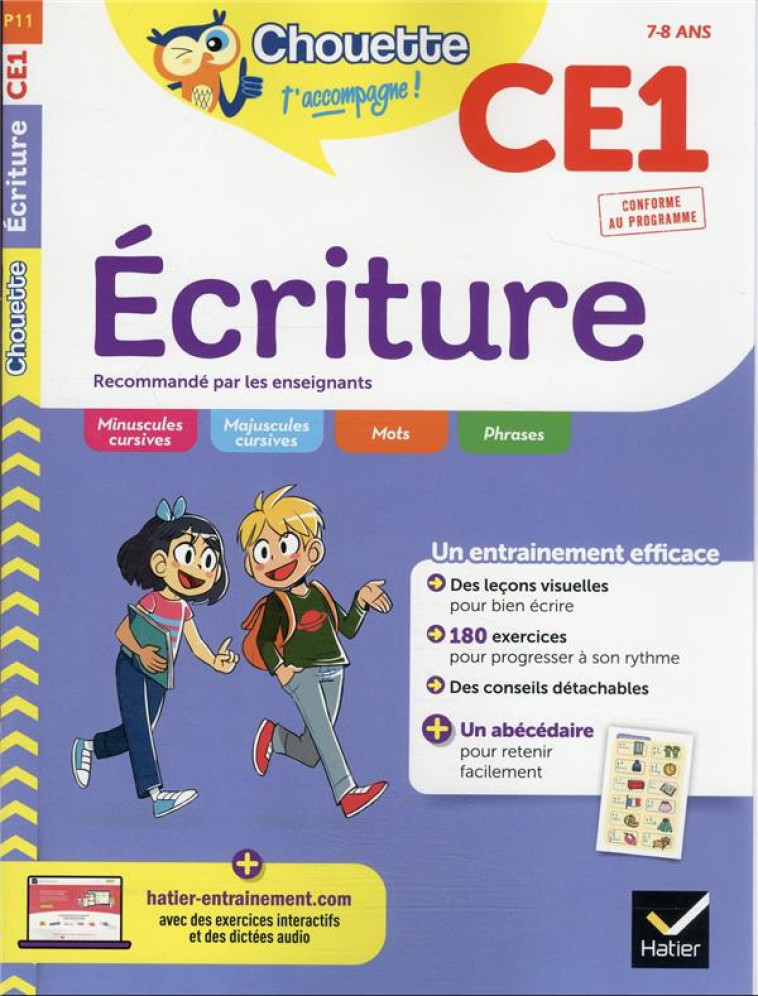 CHOUETTE ENTRAINEMENT TOME P11 : ECRITURE  -  CE1 - GUION/MECKERT - HATIER SCOLAIRE