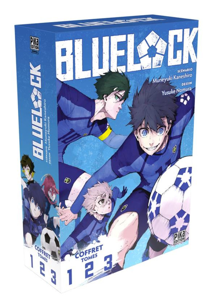 BLUE LOCK : COFFRET TOMES 1 A 3 - NOMURA/KANESHIRO - PIKA