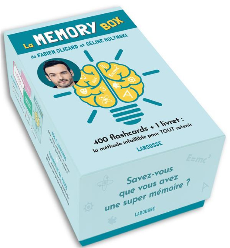 LA MEMORY BOX - 400 FLASHCARDS + 1 LIVRET, LA MEILLEURE METHODE POUR TOUT RETENIR - OLICARD/HOLYNSKI - LAROUSSE