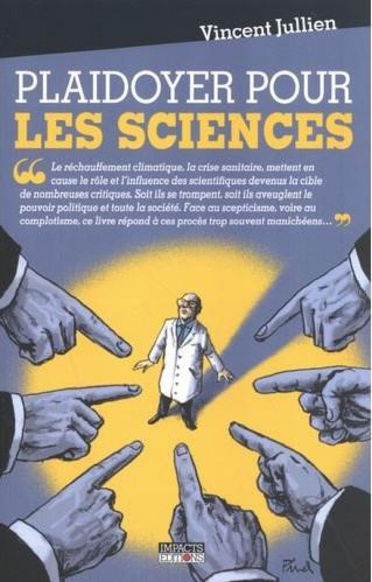 PLAIDOYER POUR LA SCIENCE - JULLIEN VINCENT - BOOKS ON DEMAND