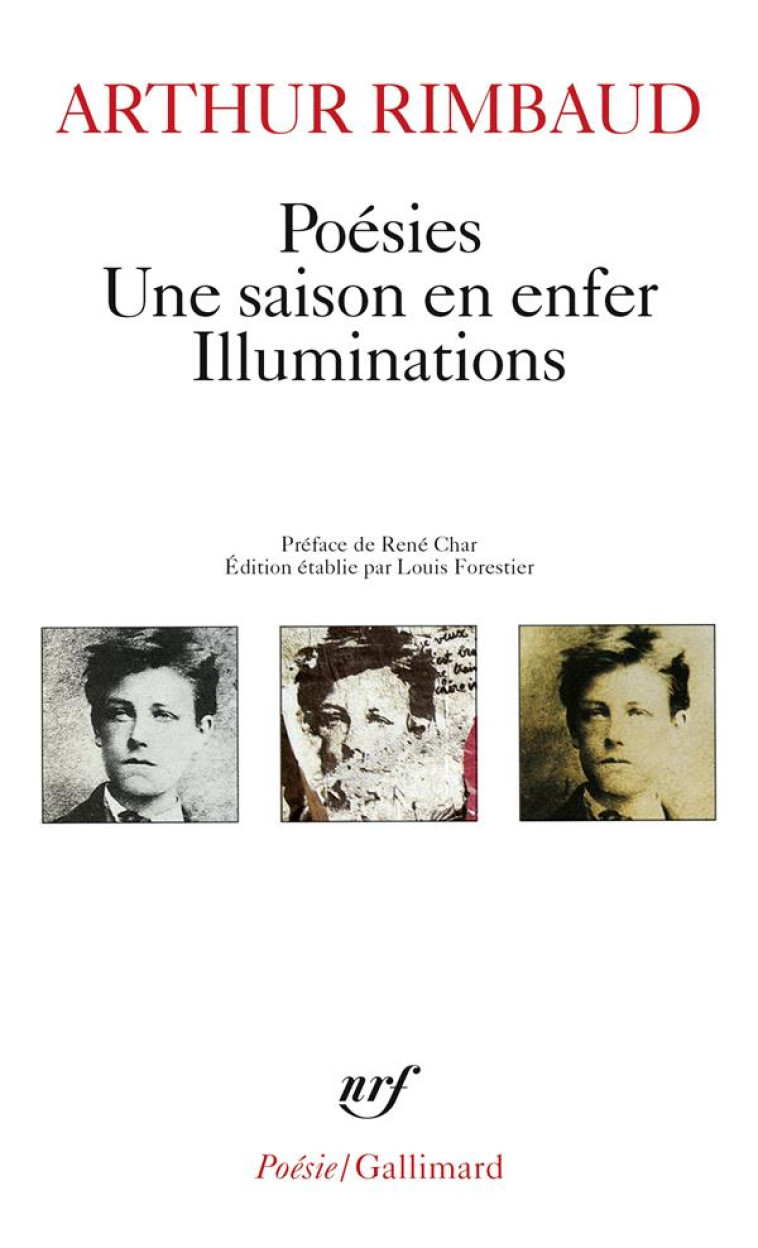 POESIES, UNE SAISON EN ENFER, ILLUMINATIONS - RIMBAUD/CHAR - GALLIMARD