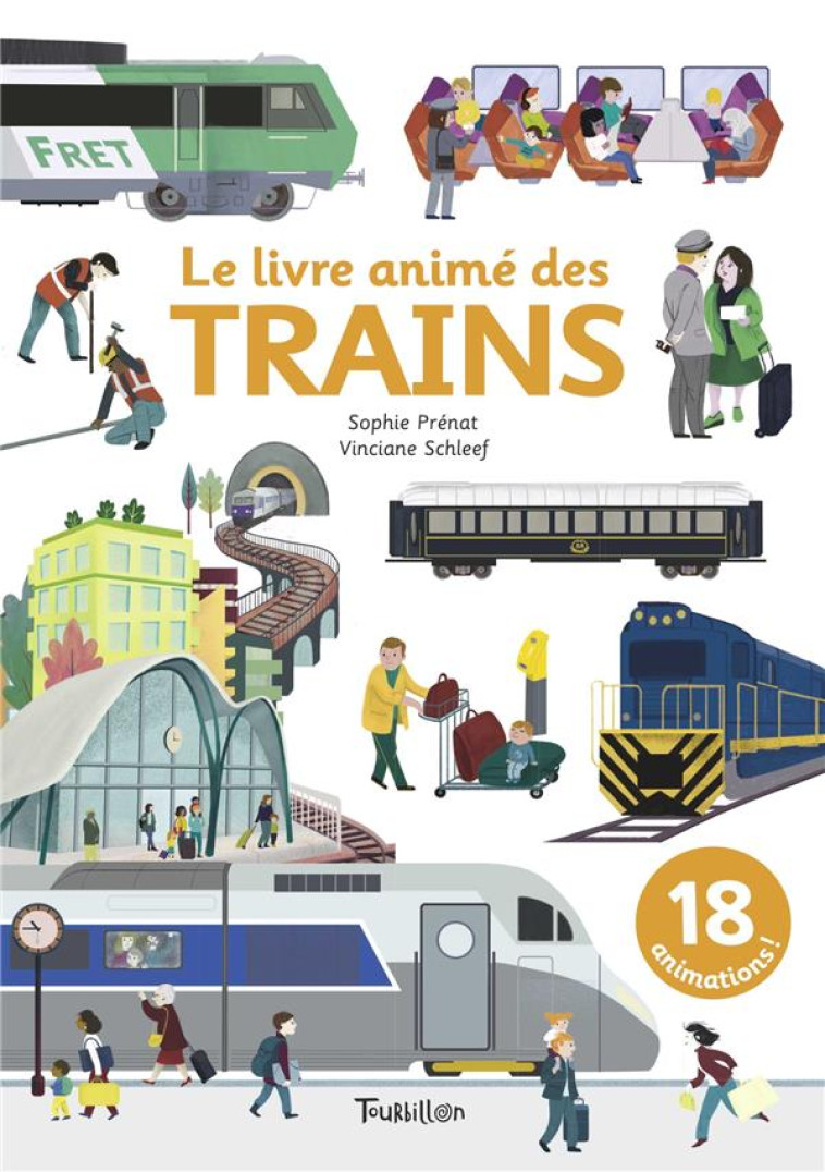 LE LIVRE ANIME DES TRAINS - PRENAT/SCHLEEF - TOURBILLON