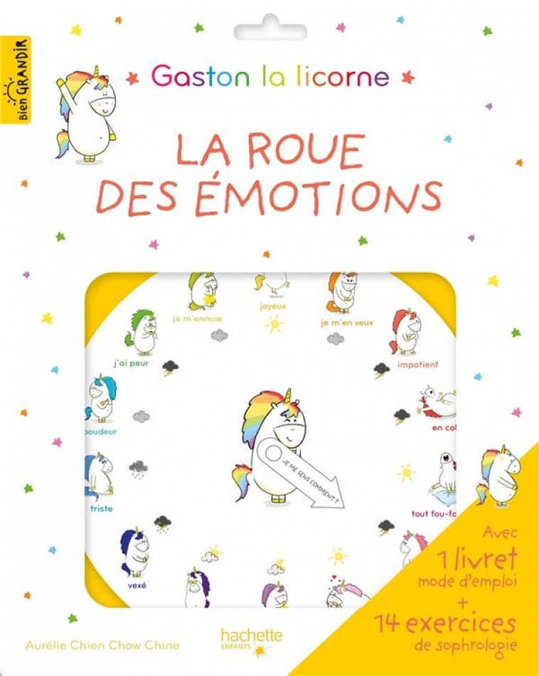GASTON LA LICORNE : LES EMOTIONS DE GASTON : LA ROUE DES EMOTIONS - CHIEN CHOW CHINE A. - HACHETTE