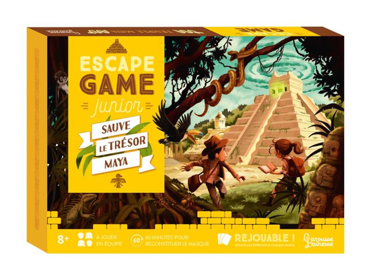 ESCAPE GAME JUNIOR  -  SAUVE LE TRESOR MAYA - LEBRUN/AUDRAIN - NC