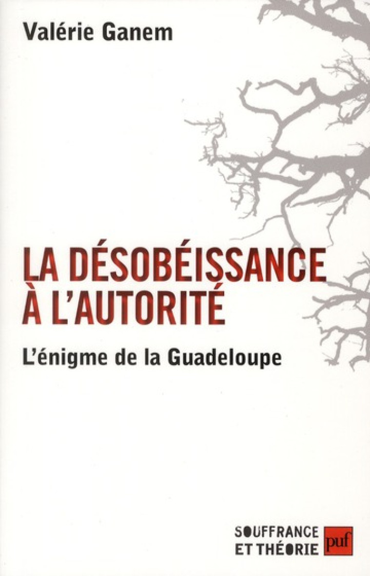 LA DESOBEISSANCE A L'AUTORITE : L'ENIGME DE LA GUADELOUPE - GANEM VALERIE - PUF