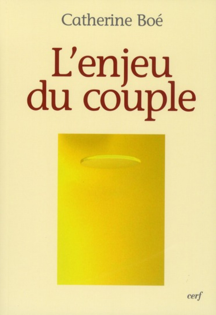 L'ENJEU DU COUPLE - BOE/PACOT - CERF