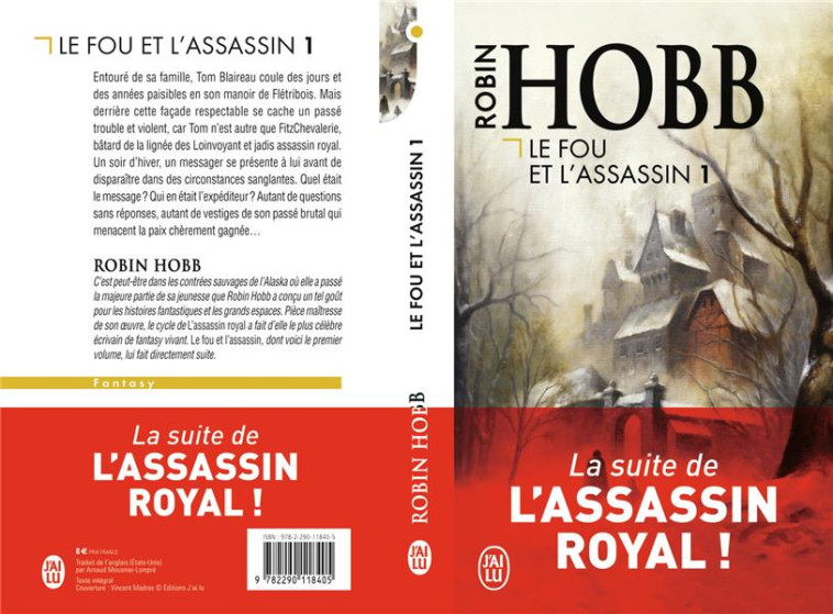 LE FOU ET L'ASSASSIN TOME 1 - HOBB ROBIN - J'ai lu