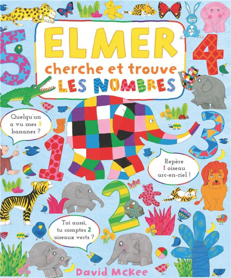 ELMER CHERCHE ET TROUVE : LES NOMBRES - MCKEE DAVID - KALEIDOSCOPE