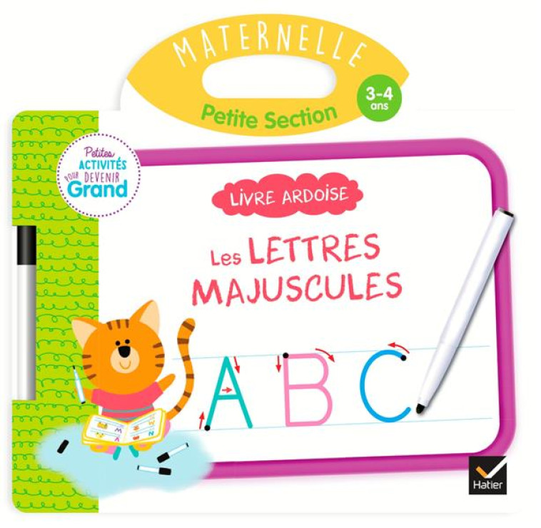 LIVRE ARDOISE  -  PS  -  LES LETTRES MAJUSCULES - MORNET/MOREY - HATIER SCOLAIRE